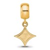 Black Bow Jewelry 14k Yellow Gold Plated Sterling Silver Furman Paladins NCAA Bead Charm - 3 of 4
