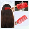 Unique Bargains Soft Plastic Straight Curly Hair Applicable Hair Comb 1 Pc - 2 of 4