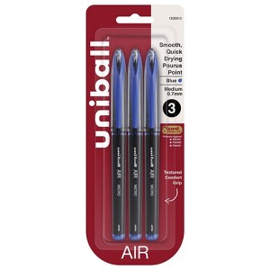 uni-ball AIR Rollerball Pens Bold Point Blue Ink 1926810 - 1 of 4