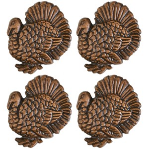 Park Designs Hammered Turkey Napkin Ring Set Of 4 - 1 of 4