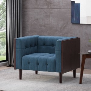 Mclarnan Contemporary Tufted Club Chair - Christopher Knight Home - 1 of 4