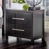 Transitional 1pc Nightstand Espresso English Dovetail Drawer Construction Bedside Table Bedroom - 2 of 4