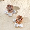 SOHI Women's Black Regal Drop Earrings - 2 of 3