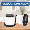 Nispira XPRFIW1000 Vacuum Cleaner Replacement Filter for Shark IW1111 Detect Pro Cordless Stick Vacuum Hand Vac Part # XPRFIW1000, 4 Packs - 2 of 4