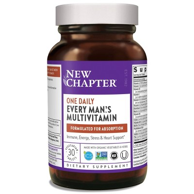 New Chapter Men's One Daily Multivitamin Tablets - 30ct