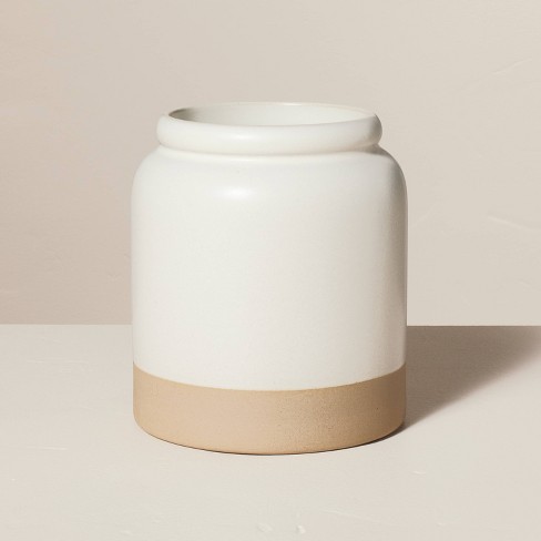 Omniware Simsbury White Stoneware Extra Large Canister : Target