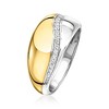 Ross-Simons 0.15 ct. t.w. Diamond Wave Ring in 14kt 2-Tone Gold - 3 of 4