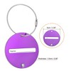 Unique Bargains Aluminium Lightweight Backpack Identifier Card Travel Luggage Tag 4 Pcs - 2 of 3