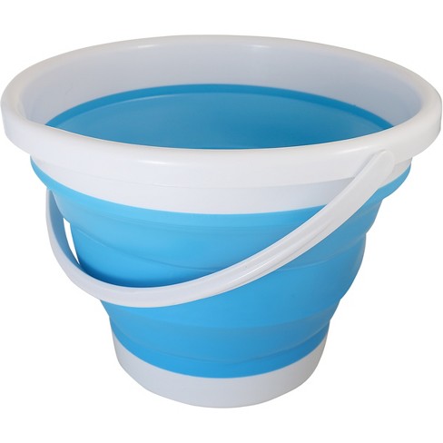 Bluelans Folding Bucket,Collapsible Pail Large Capacity Foldable Thickened  Strong Load Bearing Children Toys Water Bucket Outdoor Supply