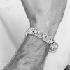 Black Bow Jewelry Men's Stainless Steel and Diamond 8.5 Inch Bracelet - 4 of 4