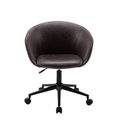 Modern Curved Back Barrel Office Chair Wovenbyrd Target