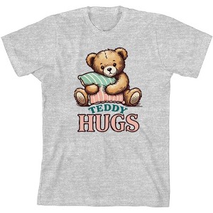 Teddy Hugs Youth Crew Neck Short Sleeve Tee - 1 of 2