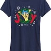 Women's - Inside Out 2 - Joy Christmas Wreath Short Sleeve Graphic T-Shirt - 2 of 4