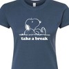 Women's - Peanuts - Take A Break Fitted Graphic T-Shirt - 2 of 4