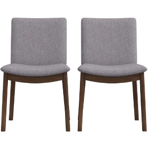 Vynxaria Elegant Gray Dining Chairs (Set of 2) for Home & Kitchen - 1 of 4