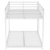 YOOCOZZ Metal Bunk Bed, Low Bunk Bed with Ladder - 3 of 4