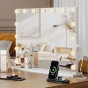 Vanity Mirror with Lights - 15/17 LED Bulbs, 3 Color Modes, USB & Type-C Charging, Touch Control Makeup Mirror with Lights & 3X Magnifying Mirror - 2 of 4