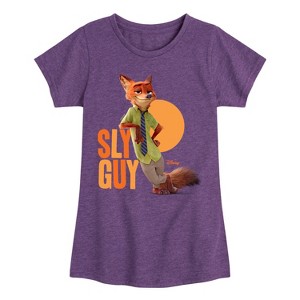 Girls' - Disney - Sly Guy Fitted Short Sleeve Graphic T-Shirt - 1 of 4