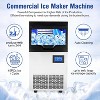 Acekool Commercial Ice Maker Machine, 110Lbs/24H with 35Lbs Storage Bin, Self-Cleaning Freestanding Ice Maker for Restaurant & Home - 3 of 4