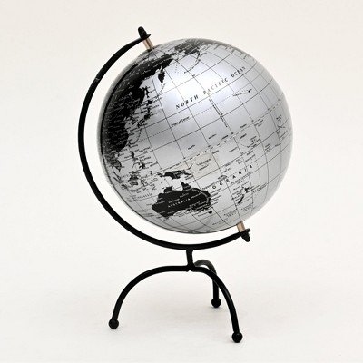 IHOMEADORE 12" Black Modern Tabletop Decorative Globe Christmas Gifts