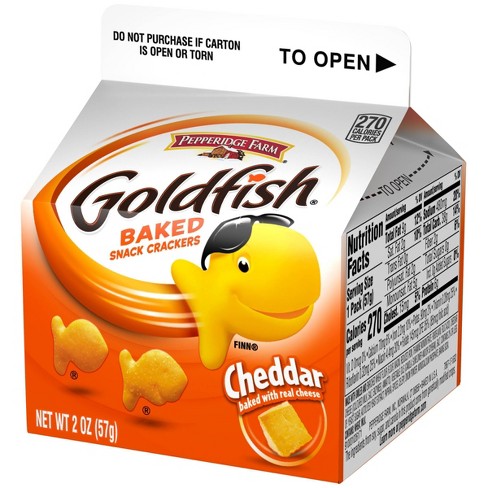 Pepperidge Farm Goldfish Cheddar Crackers 2oz Carton Target