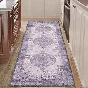 Maxax Machine Printed Vintage Area Rug For Living Room, Hallway Runner, Entryway Rug - 1 of 4