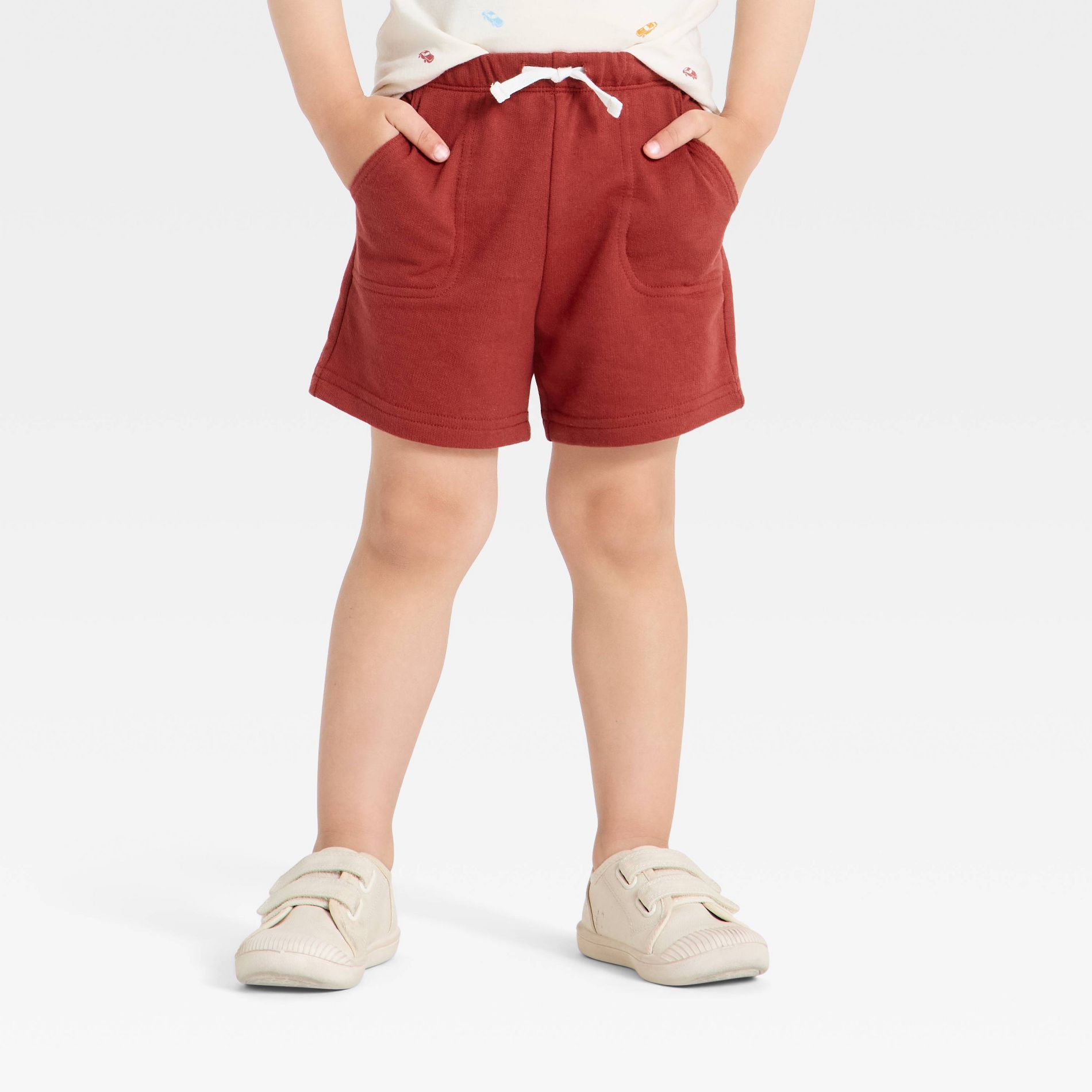 Toddler Boys' Knit Pull-On Shorts - Cat & Jack™ Red