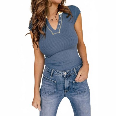 Women's Retro Vibe Ribbed Top - Hem & Thread