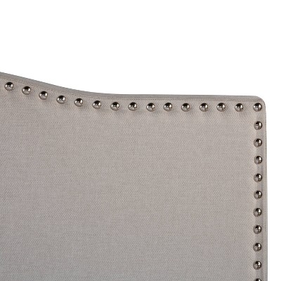 Sophisticated Fog Gray King Upholstered Bed with Storage and Nailhead Trim
