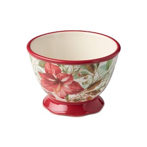 Certified International (Set of 4) 24oz Winter Blooms Ice Cream Bowls - 1 of 4