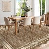 Scalloped Low-Pile Area Rug - Non-Slip Washable Carpet for Living Room, Bedroom, Dining Room & Office - 2 of 4