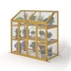 VYNXARIA Greenhouse, Wooden Greenhouse Polycarbonate Garden Shed for Plants,Wooden Garden Greenhouse - 2 of 4