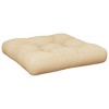vidaXL Pallet Cushion Beige 19.7"x19.7"x4.7" Fabric - 2 of 4