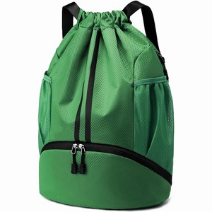 Drawstring Sports Backpack with Shoe and Wet Pockets, Water-Resistant Gym & Swim Bag for Men and Women - 1 of 4