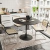 NicBex Modern Round Dining Table with Four Patchwork Tabletops and Metal Base - 2 of 4