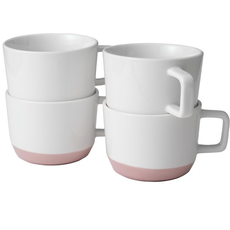 Libbey Austin 17.5-ounce Large Porcelain Coffee Mug, Set of 4, Himalayan Salt Pink, 1 of 9