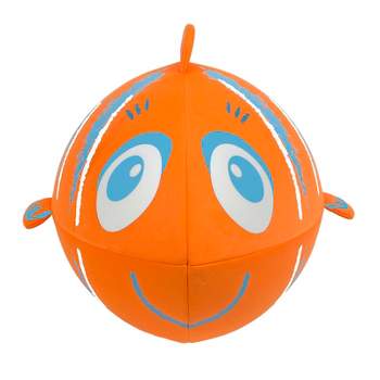 Swim Central 27" Inflatable Fish Shaped Swimming Pool Ball - Orange/Blue