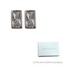 Adornia Rhodium Plated Baguette Rectangle Cut Stud Earrings - 2 of 2