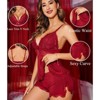 Clotth Women's Lace Camisole Lingerie Set - Sweetness Cami Set with Lace Detailing, Sexy Pajamas Lounge Sets, Lace Lingerie Nightwear - 3 of 4