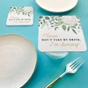 Big Dot of Happiness 25 Ct Boho Botanical Please Don't Take My Drink I'm Dancing Coasters, 4-Inch Disposable Square Paper Coasters for Greenery - 2 of 4