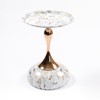 MAYEERTY Mermaid Tail End Table Round Side Table, Modern Metal Pedestal Table, Minimalist Table for Small Spaces for Living Room - 2 of 4