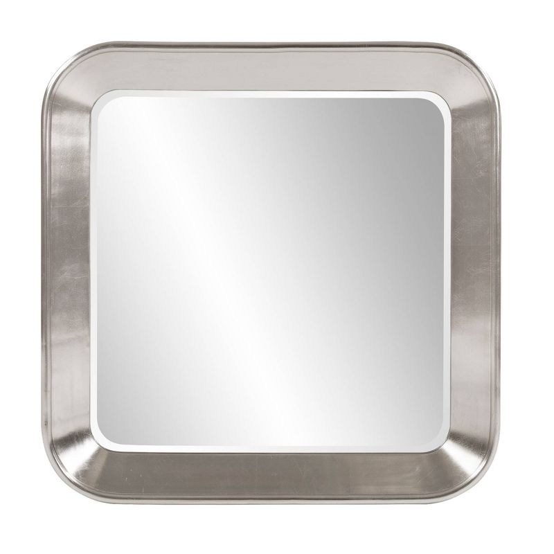 Howard Elliott 31.5&#34;x31.5&#34; Bright Square Framed Beveled Wall Mirror Silver, 1 of 8