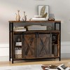 Costway Industrial Buffet Sideboard Cabinet with Spacious Table Top Adjustable Shelves - image 4 of 4