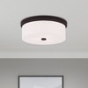 Livex Lighting Meridian 3 - Light Flush Mount in  Bronze - 4 of 4