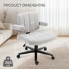 Kumasinova 360° Swivel Ergonomic Office Chair,Adjustable Height Desk Chair with Convertible Armrests,Computer Chair for Home Office,Study Room - 3 of 4