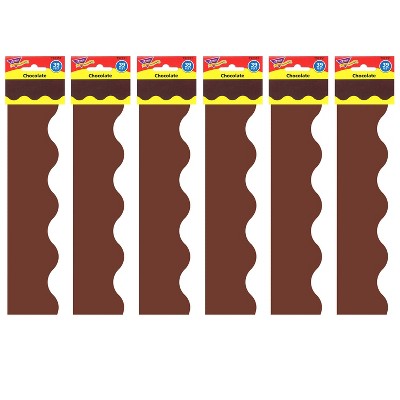 TREND Chocolate Terrific Trimmers®, 39 Feet Per Pack, 6 Packs