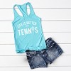 Simply Sage Market Life Is Better With Tennis Racerback Tank - 3 of 4