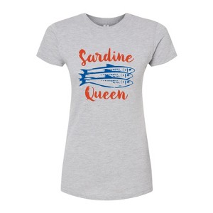 Women's - Instant Message - Sardine Queen Fitted Graphic T-Shirt - 1 of 3