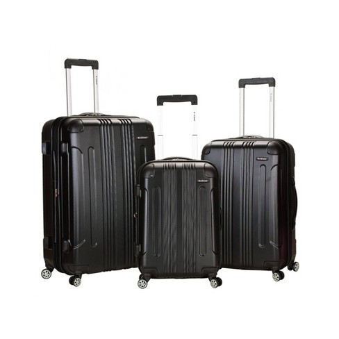 3pc BLACK NAVIGATOR LUGGAGE SET C/P 3