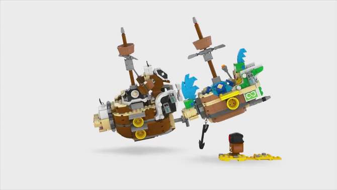 LEGO Super Mario Larry&#39;s and Morton&#39;s Airships Buildable Expansion Toy Set 71427, 2 of 8, play video
